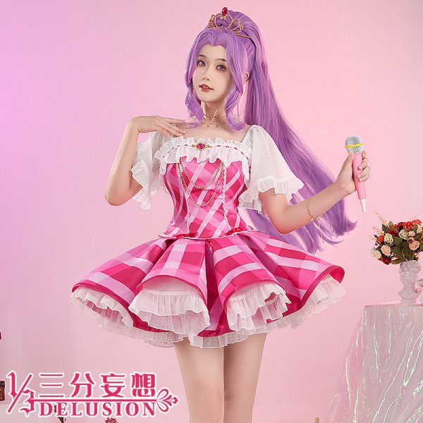 画像2: 【三分妄想】アイカツ！アイドルカツドウ！ 神崎美月 コスチューム コスプレ衣装/ウィッグ (2)