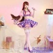 画像1: 【三分妄想】アイカツ！アイドルカツドウ！ 紫吹蘭 コスチューム コスプレ衣装/ウィッグ (1)