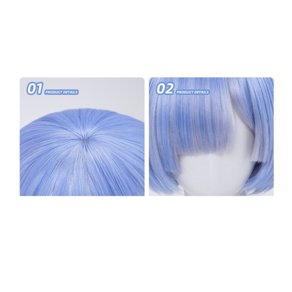 画像10: 【三分妄想】Re:ゼロから始める異世界生活 レム メイド服 コスチューム コスプレ衣装/ウィッグ (10)