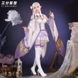 画像1: 【三分妄想】Re:ゼロから始める異世界生活 エミリア コスチューム コスプレ衣装/ウィッグ (1)
