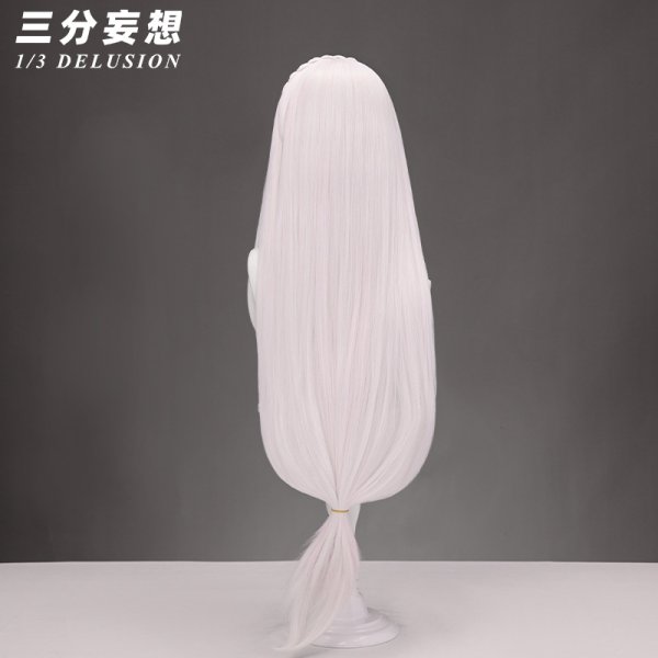 画像8: 【三分妄想】Re:ゼロから始める異世界生活 エミリア コスチューム コスプレ衣装/ウィッグ (8)
