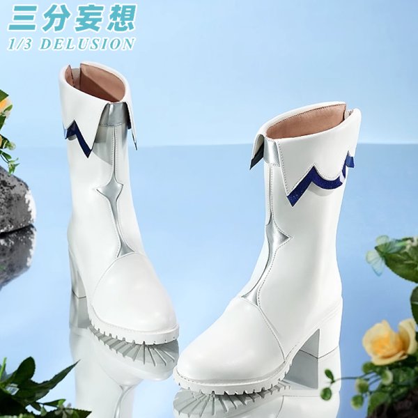 画像14: 【三分妄想】ソードアート・オンライン SAO アスナ 結城明日奈  ALOアスナ  コスチューム コスプレ衣装/ウィッグ/靴 (14)