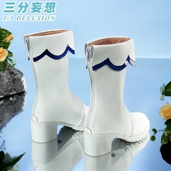 画像16: 【三分妄想】ソードアート・オンライン SAO アスナ 結城明日奈  ALOアスナ  コスチューム コスプレ衣装/ウィッグ/靴 (16)