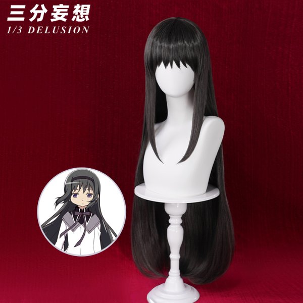 画像7: 【三分妄想】魔法少女まどか☆マギカ 暁美焔  暁美ほむら  魔法少女コス コスプレ衣装/ウィッグ コスチューム  (7)