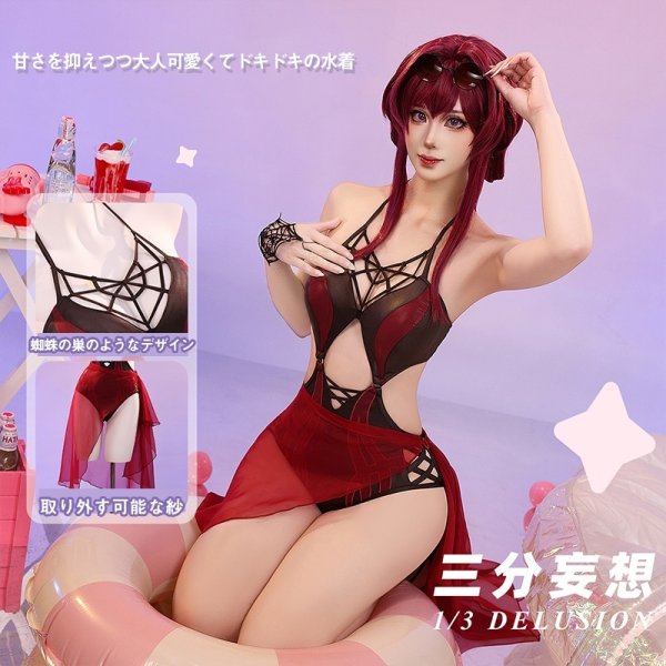画像3: 【三分妄想】崩壊:スターレイル HonkaiStarRail  カフカ ロビン ホタル 二次創作水着 コスチューム コスプレ (3)