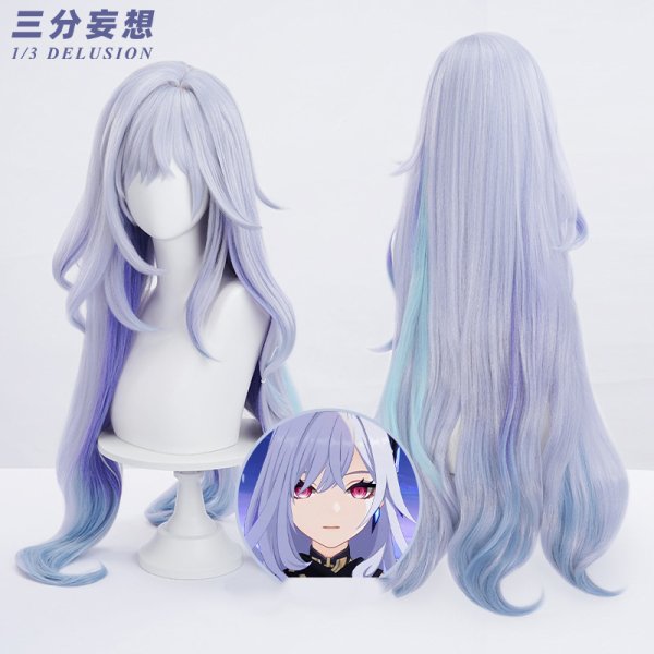 画像8: 【三分妄想】原神 Genshin  スカーク Skirk コスチューム コスプレ衣装/ウィッグ/靴  (8)