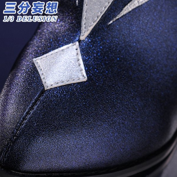 画像18: 【三分妄想】原神 Genshin  スカーク Skirk コスチューム コスプレ衣装/ウィッグ/靴  (18)