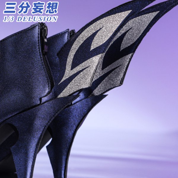 画像19: 【三分妄想】原神 Genshin  スカーク Skirk コスチューム コスプレ衣装/ウィッグ/靴  (19)