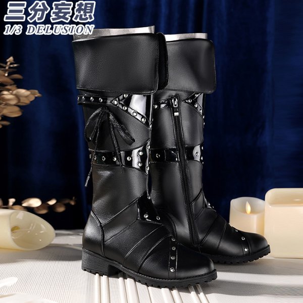 画像14: 【三分妄想】IdentityV 第五人格  イライ・クラーク 占い師「ノワール」 コスチューム コスプレ衣装 /ウィッグ/靴 (14)