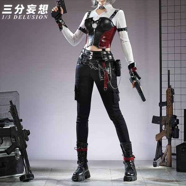 画像1: 【三分妄想】恋と深空 Love and Deepspace  主人公・深空ハンター コスチューム コスプレ衣装/靴 (1)