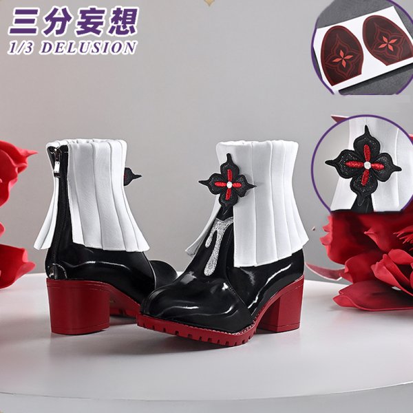 画像15: 【三分妄想】崩壊：スターレイル HonkaiStarRail  三月なのか 長夜月  Evernight  コスチューム コスプレ衣装/ウィッグ/靴 (15)