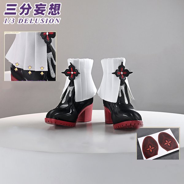 画像16: 【三分妄想】崩壊：スターレイル HonkaiStarRail  三月なのか 長夜月  Evernight  コスチューム コスプレ衣装/ウィッグ/靴 (16)