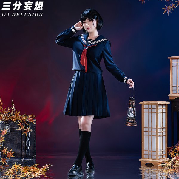 画像1: 【三分妄想】サイレントヒルf SILENT HILLf 深水雛子 しみずひなこ 主人公 コスチューム コスプレ衣装/ウィッグ (1)