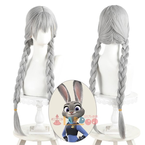 画像1: ズートピア2 ジュディ・ホップス Zootopia 2:judy コスプレウィッグ 未セット ネット付き 耐熱かつら (1)
