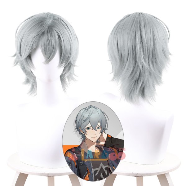 画像1: ゼンレスゾーンゼロ ZZZ ゼンゼロ アキラ Wise コスプレウィッグ ネット付き 耐熱かつら (1)