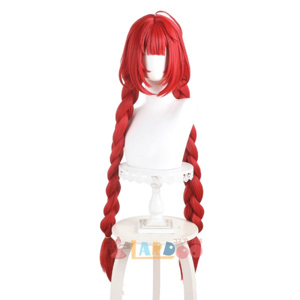 画像2: ゼンレスゾーンゼロ ZZZ ゼンゼロ 浮波柚葉 コスプレウィッグ ネット付き 耐熱かつら (2)