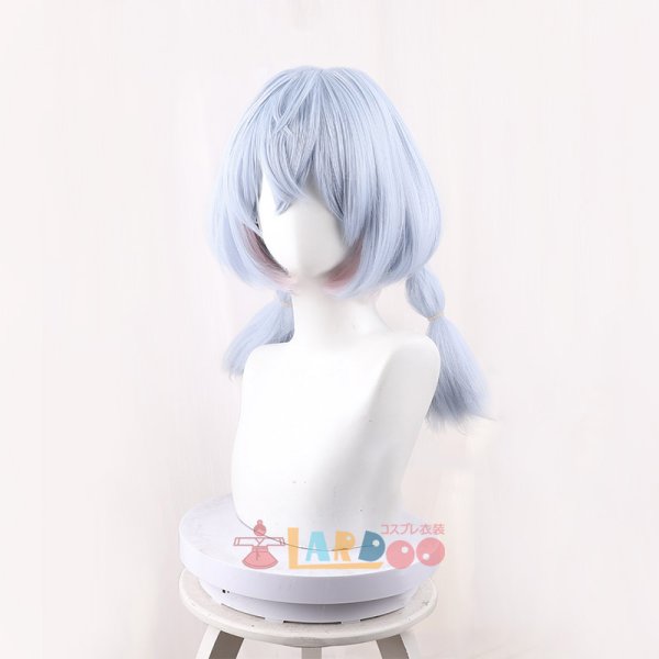 画像3: 原神 Genshin フォンテーヌ シグウィン Sigewinne コスプレウィッグ 未セット ネット付き 耐熱かつら (3)