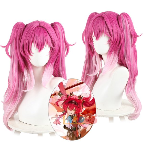 画像1: 鳴潮 メイチョウ Wuthering Waves  ルパ  Lupa コスプレウィッグ 未セット ネット付き 耐熱かつら (1)