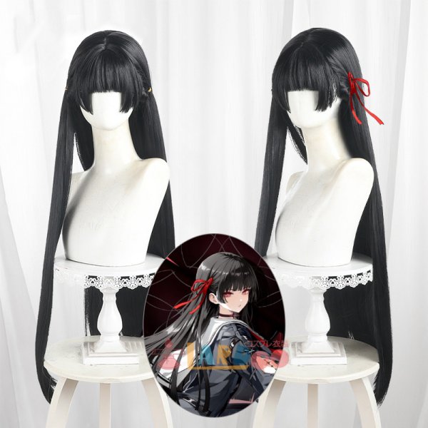 画像1: 鳴潮 メイチョウ Wuthering Waves  千咲  ちさ コスプレウィッグ 未セット ネット付き 耐熱かつら (1)