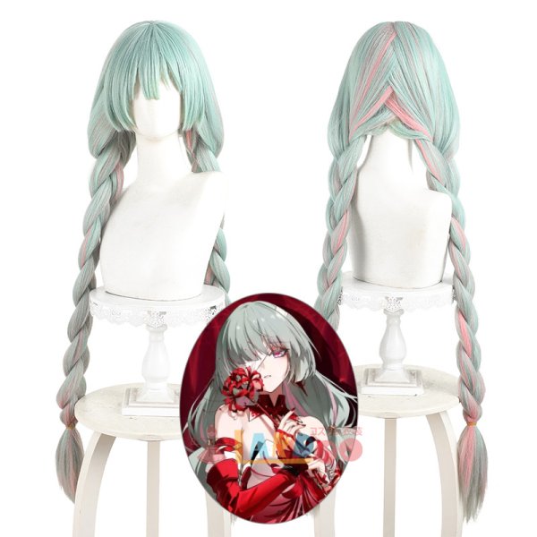 画像1: 鳴潮 メイチョウ Wuthering Waves  フローヴァ  コスプレウィッグ 未セット ネット付き 耐熱かつら (1)