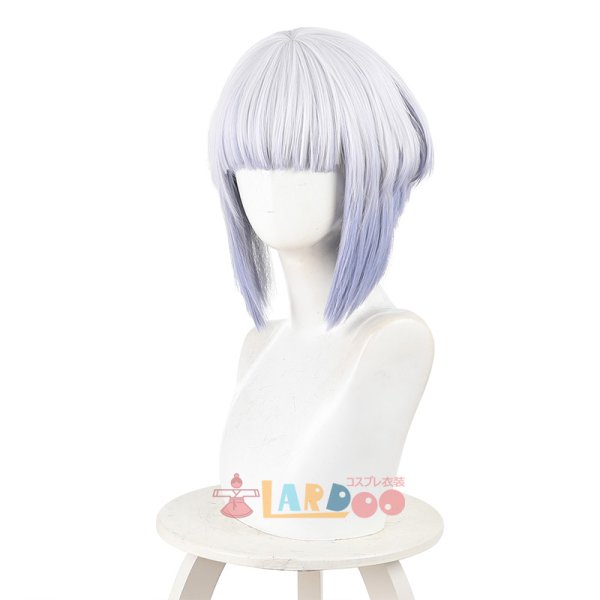 画像2: ロックは淑女の嗜みでして 白矢 環-しらや たまき シロ コスプレウィッグ ネット付き 耐熱かつら (2)