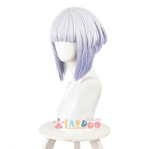 画像3: ロックは淑女の嗜みでして 白矢 環-しらや たまき シロ コスプレウィッグ ネット付き 耐熱かつら (3)