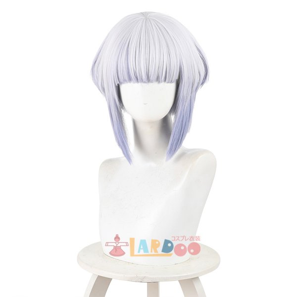 画像4: ロックは淑女の嗜みでして 白矢 環-しらや たまき シロ コスプレウィッグ ネット付き 耐熱かつら (4)