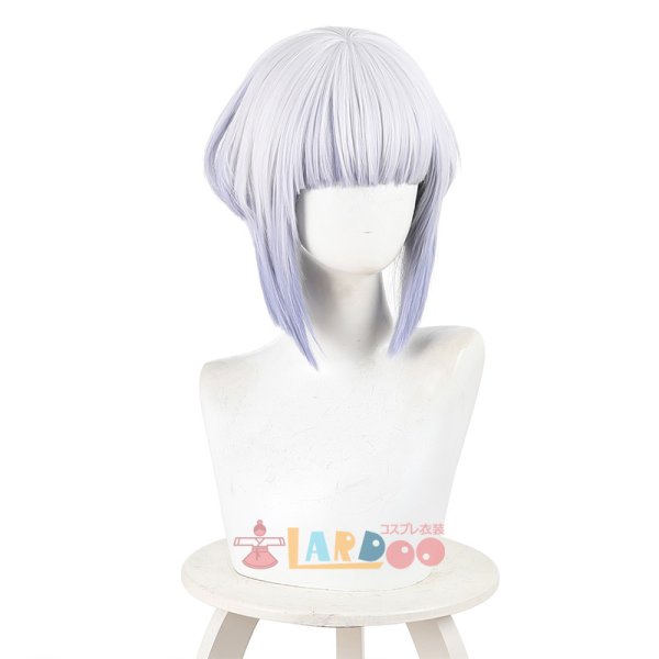 画像5: ロックは淑女の嗜みでして 白矢 環-しらや たまき シロ コスプレウィッグ ネット付き 耐熱かつら (5)