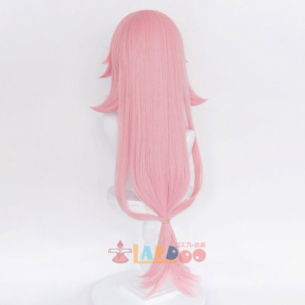 画像4: 原神 Genshin 稲妻 八重神子  やえみこ コスプレウィッグ ネット付き 耐熱かつら (4)