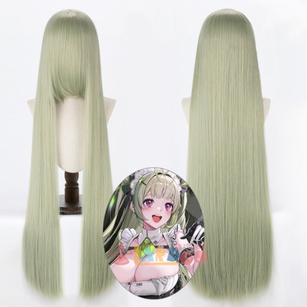 画像1: 勝利の女神：NIKKE ソーダ Soda コスプレウィッグ ネット付き 耐熱かつら (1)
