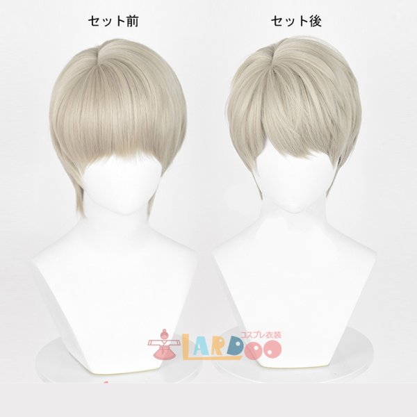 画像7: 恋と深空 Love and Deepspace セイヤ コスプレウィッグ ネット付き 耐熱かつら (7)