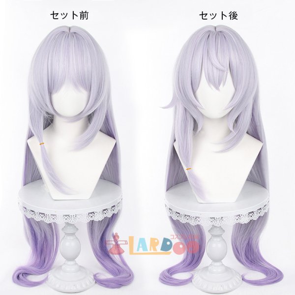 画像7: 崩壊:スターレイル HonkaiStarRail ブラックスワン BlackSwan コスプレウィッグ ネット付き 耐熱かつら (7)