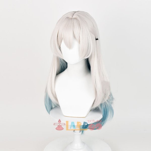 画像2: 崩壊:スターレイル HonkaiStarRail ホタル Firefly コスプレウィッグ ネット付き 耐熱かつら (2)