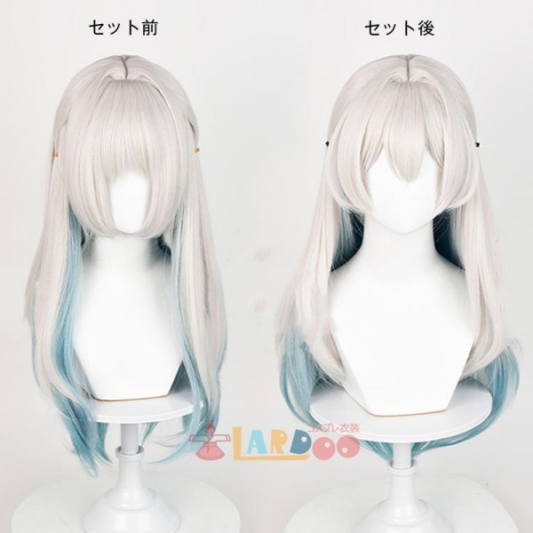 画像5: 崩壊:スターレイル HonkaiStarRail ホタル Firefly コスプレウィッグ ネット付き 耐熱かつら (5)