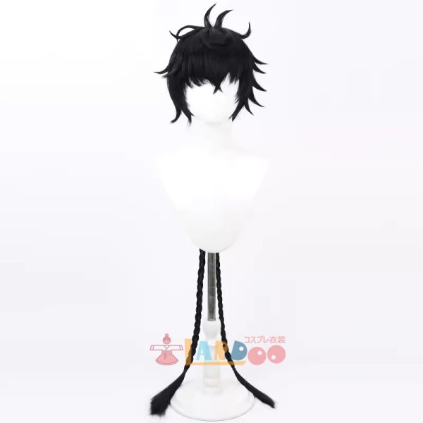 画像2: 鳴潮 メイチョウ Wuthering Waves 男主人公 漂泊者 コスプレウィッグ ネット付き 耐熱かつら (2)
