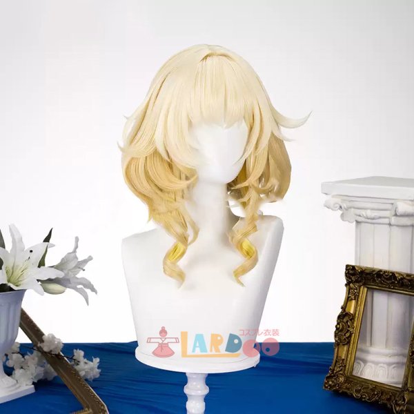 画像2: 崩壊スターレイル HonkaiStarRail アグライア-Aglaea  コスプレウィッグ ネット付き 耐熱かつら (2)