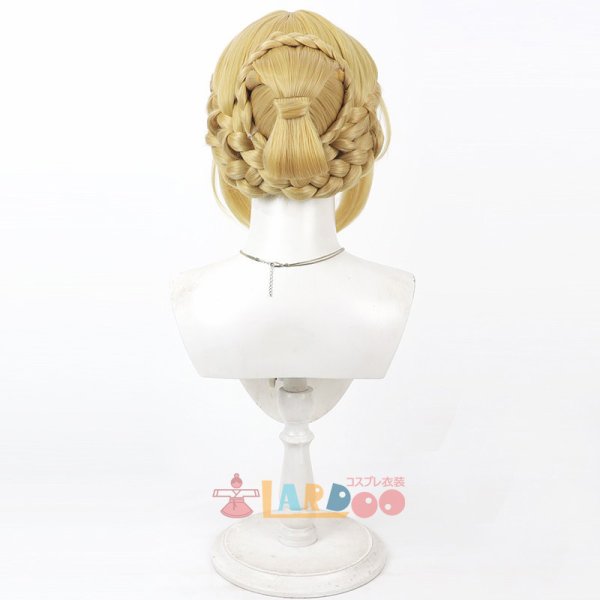 画像4: ゼンレスゾーンゼロ ゼンゼロ ZZZ イヴリン Evelyn  濃色版 コスプレウィッグ ネット付き 耐熱かつら (4)