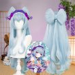 画像1: 原神 Genshin 稲妻 夢見月瑞希  YumemizukiMizuki コスプレウィッグ リボンセット済み ネット付き 耐熱かつら (1)