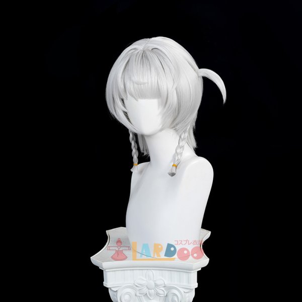 画像3: ゼンレスゾーンゼロ ZZZ ゼンゼロ  0号・アンビー「シルバーソルジャー」コスプレウィッグ ネット付き 耐熱かつら (3)