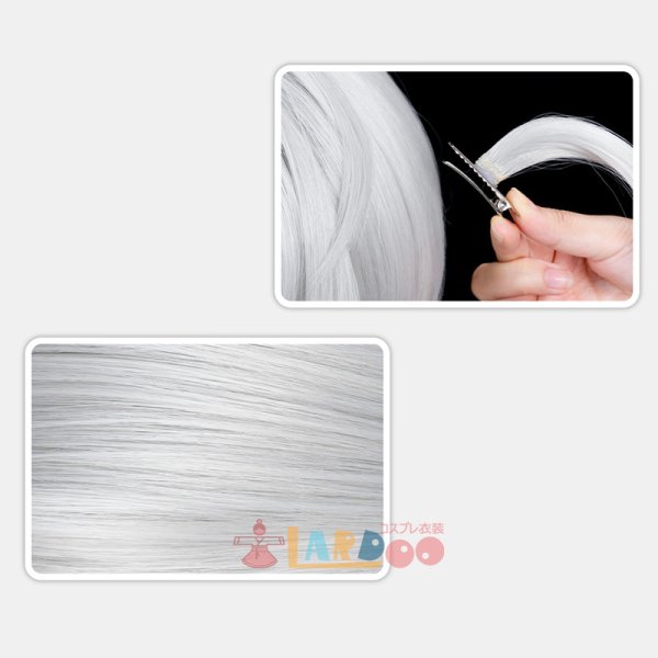 画像6: ゼンレスゾーンゼロ ZZZ ゼンゼロ  0号・アンビー「シルバーソルジャー」コスプレウィッグ ネット付き 耐熱かつら (6)