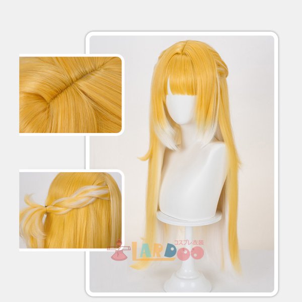 画像5: ゼンレスゾーンゼロ ZenlessZoneZero 橘福福  チー・フーフー コスプレウィッグ ネット付き 耐熱かつら (5)