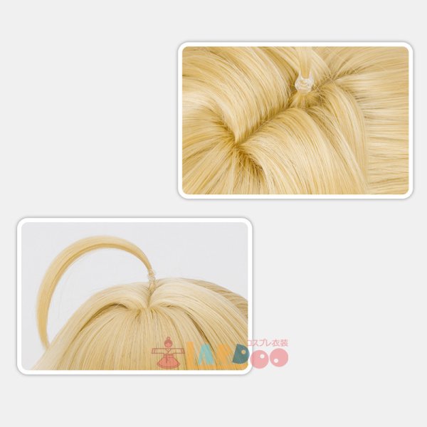 画像6: 崩壊:スターレイル×Fate_UBWコラボ セイバー-Saber コスプレウィッグ ネット付き 耐熱かつら (6)