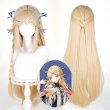 画像1: 鳴潮 メイチョウ Wuthering Waves カルテジア Cartethyia コスプレウィッグ 未セット ネット付き 耐熱かつら (1)
