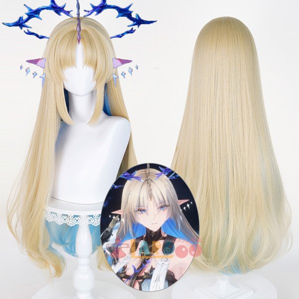 画像1: 鳴潮 メイチョウ Wuthering Waves フルールドリス Fleurdelys コスプレウィッグ 未セット ネット付き 耐熱かつら (1)