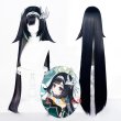画像1: 原神 Genshin 璃月 藍硯 らんやん コスプレウィッグ 未セット ネット付き 耐熱かつら (1)
