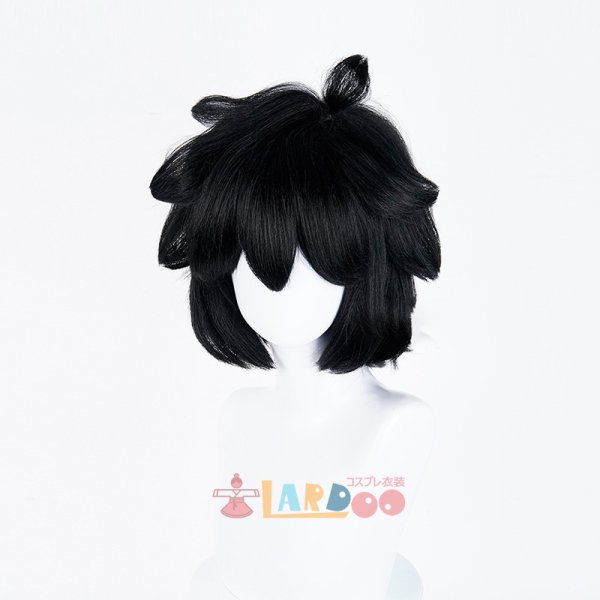 画像2: 羅小黒戦記 ロシャオヘイセンキ 羅小黒  ロシャオヘイ コスプレウィッグ ネット付き 耐熱かつら (2)