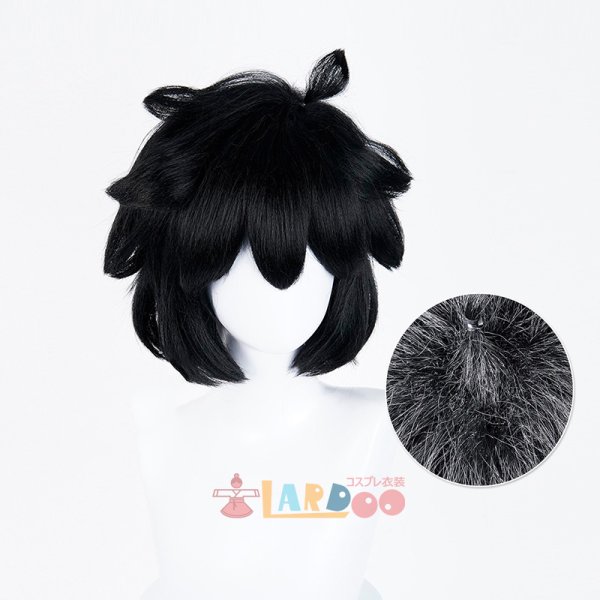 画像3: 羅小黒戦記 ロシャオヘイセンキ 羅小黒  ロシャオヘイ コスプレウィッグ ネット付き 耐熱かつら (3)