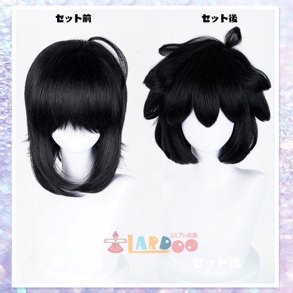 画像5: 羅小黒戦記 ロシャオヘイセンキ 羅小黒  ロシャオヘイ コスプレウィッグ ネット付き 耐熱かつら (5)