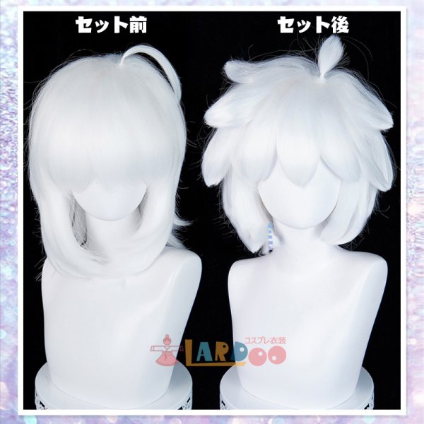 画像9: 羅小黒戦記 ロシャオヘイセンキ 羅小黒  ロシャオヘイ コスプレウィッグ ネット付き 耐熱かつら (9)