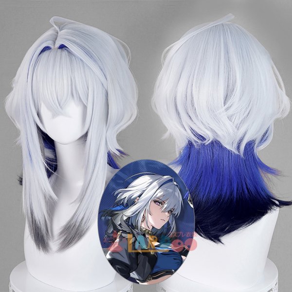 画像1: 鳴潮 メイチョウ Wuthering Waves  ガルブレーナ Galbrena コスプレウィッグ 未セット ネット付き 耐熱かつら (1)